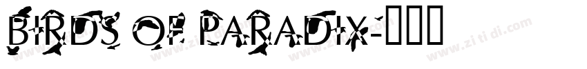 Birds of Paradix字体转换